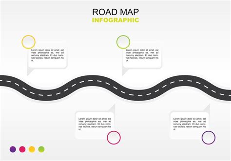 Road Map Simple Infographic 210909 Vector Art At Vecteezy