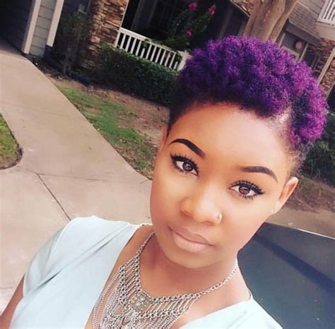 Purple Twa Tapered Cut Color Is In Naturalstyle