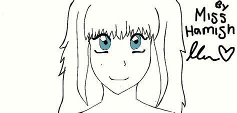 My First Anime Drawing By Misshamish On Deviantart