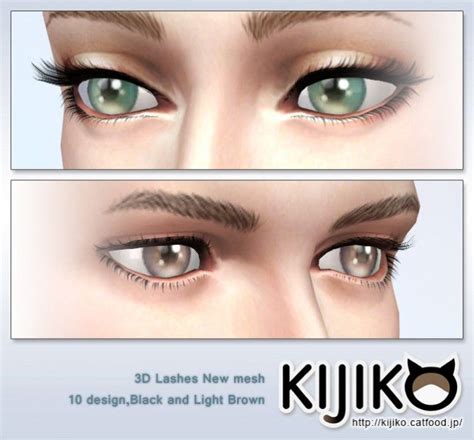 3d Lashes Curly Edition At Kijiko Sims 4 Updates Sims 4 Sims The
