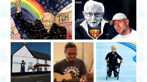 Thousands Of People Honour Captain Tom On His 100th Birthday Itv News
