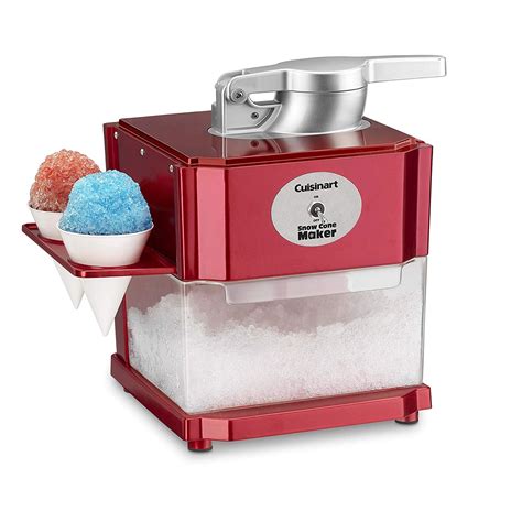 Cuisinart Scm 10 Shaved Ice Maker Snow Cone Machine With Paper And Plastic Cones Ebay