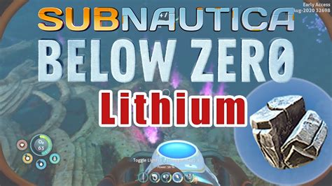 You can find subnautica below zero lithium location following this video. Find Lithium in Subnautica Below Zero - YouTube