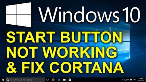 Finally Solved Windows 10 Start Button Not Working Cortana Edge And