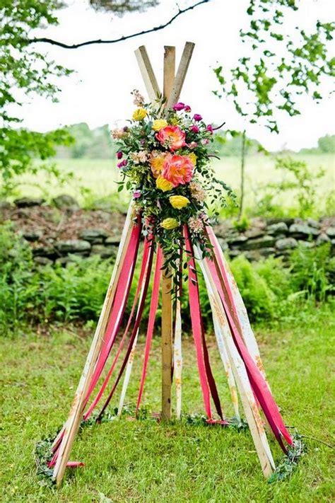 They can easily transform a conventional setup into an earthly fête. 28 Whimsical Bohemian Teepee Wedding Details | Deer Pearl ...