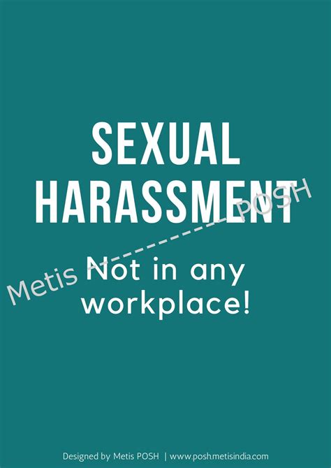 sexual harassment not in any workplace metis posh consulting service llp