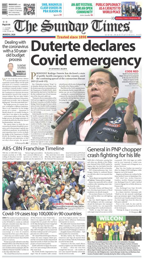 Todays Front Page The Manila Times