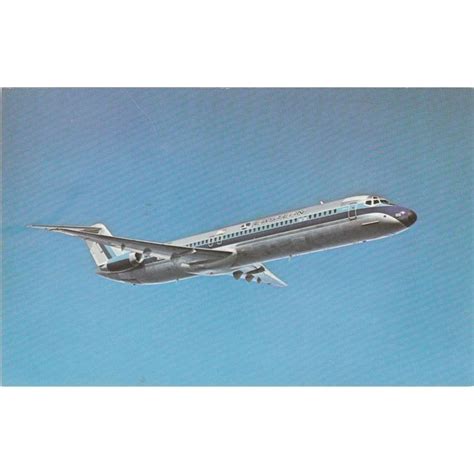 Eastern Air Line Douglas Dc9 51 Civil Aviation Postcard A20669 On