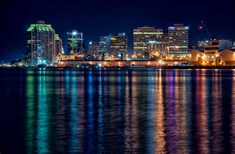 Photo Halifax At Night Spacing Atlantic