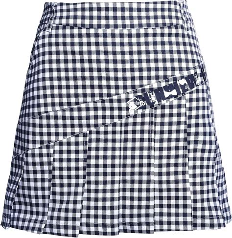 Womens Plaid Golf Skirt Breathable Slim Fit Mini Casual