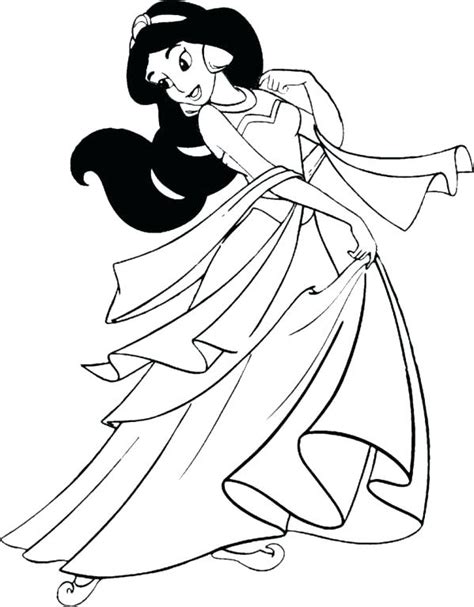 Princess Jasmine Printable Coloring Pages At Getdrawings Free Download