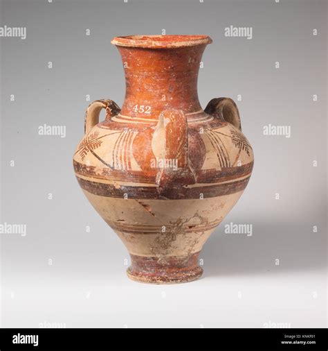 Terracotta Pithoid Jar Period Late Helladic Iiib Date Ca 1300 1190