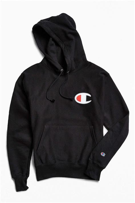 If buying off the rack: Champion Reverse Weave Large C Hoodie Sweatshirt ...