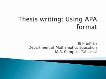 Apa Thesis Dissertation Writing Ppt Slides Presentation