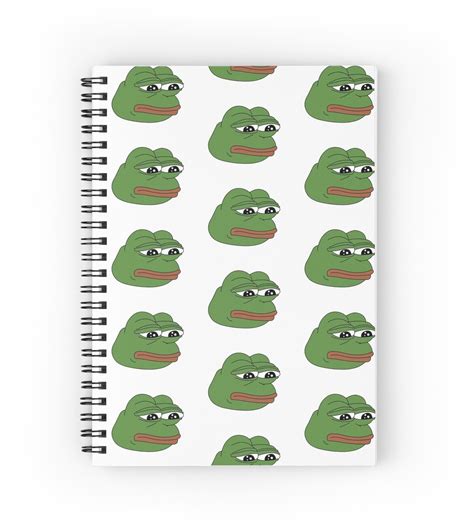 Sad Frog Meme Pepe The Frog Spiral Notebooks By