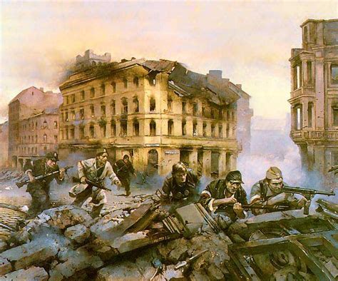 We wtorek, 1 sierpnia 1944 roku, o godz. Obraz Stanisława Garwatowskiego ,,Powstanie warszawskie ...