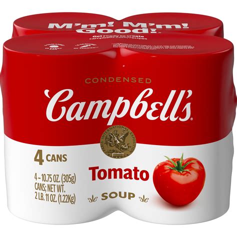 Campbells Condensed Tomato Soup 1075 Ounce Can Pack Of 4