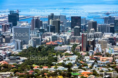 Aerial View O Cape Town Skyline Stock Photo Download Image Now Istock