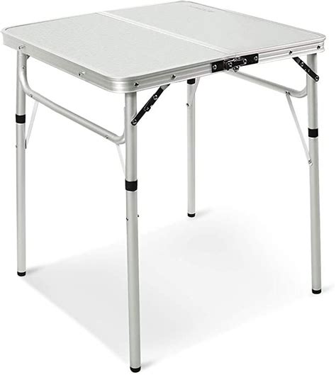 Redcamp Small Square Folding Table 2 Foot Adjustable
