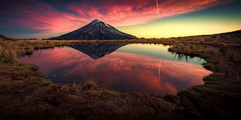 Sunset At Mount Taranaki International Photo Awards