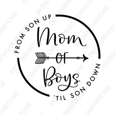 Mom Of Boys Svg From Son Up Till Son Down Boy Mom Svg Funny Etsy Canada