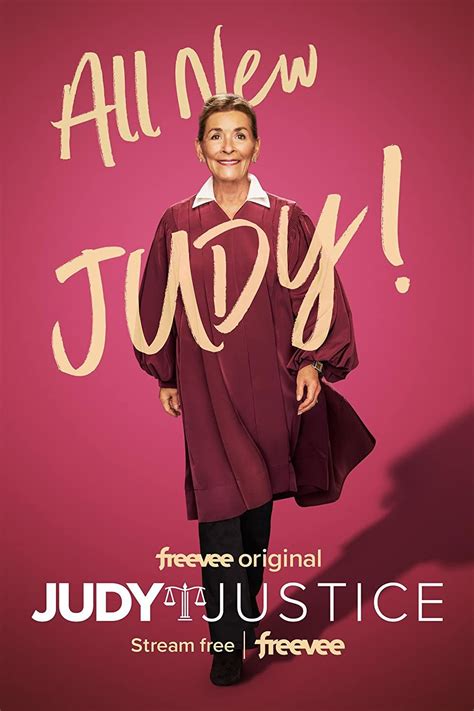 Judy Justice Poster Court Stenographer Judge Judy Sheindlin Tv