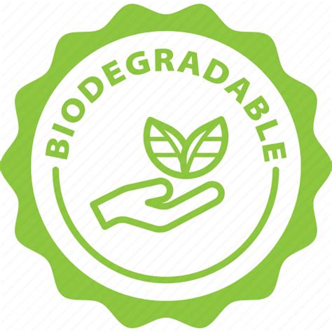 Biodegradable Label Stamp Green Icon Download On Iconfinder