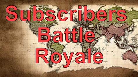 Who Will Reign Supreme in Subscribers Battle Royale? - YouTube