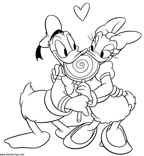 Donald and daisy out on the town Daisy And Donald Duck Coloring Pages - Coloring Home
