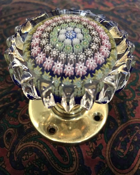 Perthshire Concentric Millefiori Glass Paperweight Doorknob Collectors Weekly