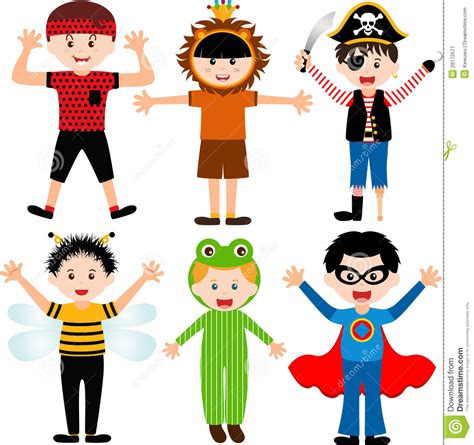 Check spelling or type a new query. Cartoon Male Kids In Costumes Stock Vector - Illustration ...