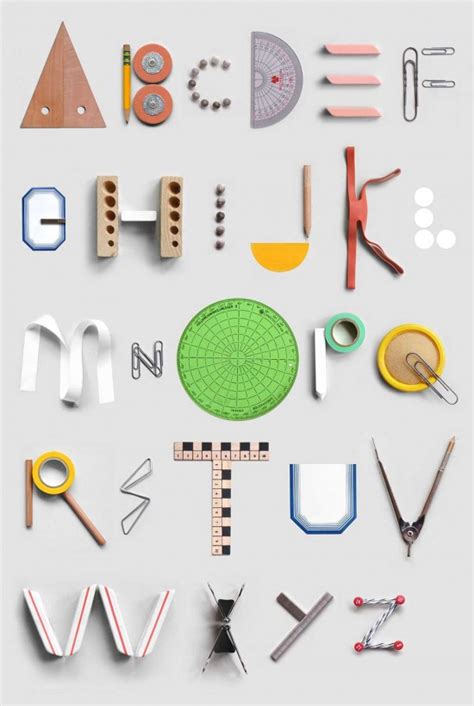 In fact, the word alphabet itself is made up of the names of the first two greek letters (alpha + beta). Type Tuesday: office supply alphabet — UPPERCASE
