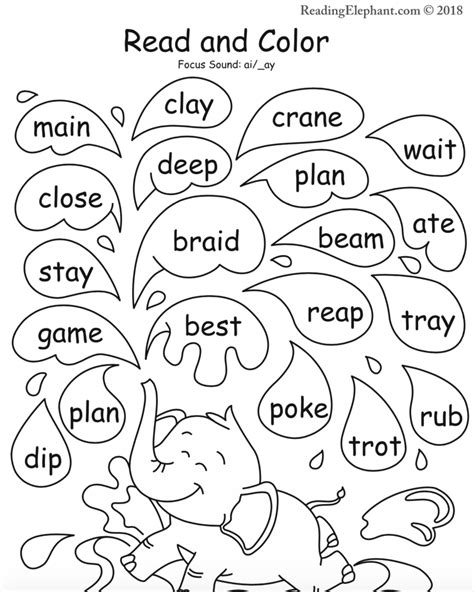 Free printable ai phonics worksheets