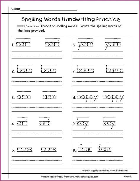 2nd Grade Handwriting Worksheets Pdf - Worksheet : Resume Examples #