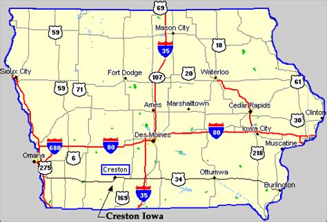 Map Of Iowa Highways Map Of The World