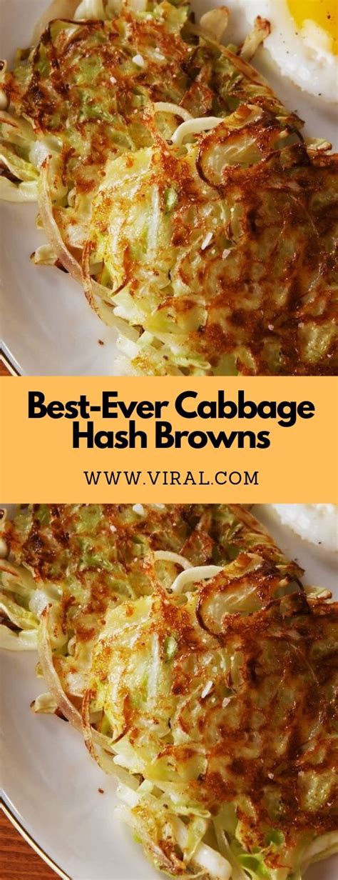 Make breakfast more exciting with this hash brown hack. Best-Ever Cabbage Hash Browns | Cabbage side dish, Healthy ...