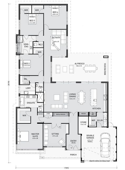 House plans with a swimming pool. Floor Plan Friday: Activity room adjoins bedroom wing