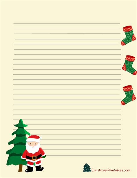 Free Printable Christmas Stationery Paper Printable Templates