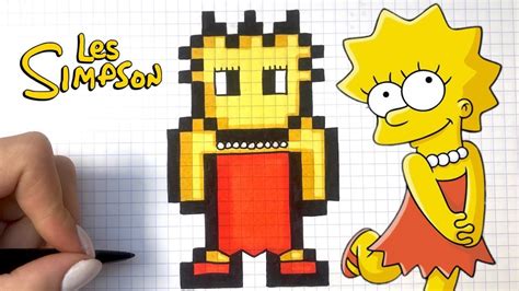 Tuto Dessin Lisa Simpson Pixel Art Youtube