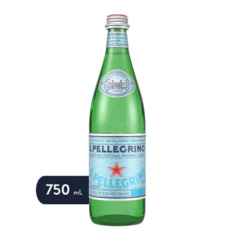 Spellegrino Sparkling Natural Mineral Water 253 Fl Oz Glass Bottle