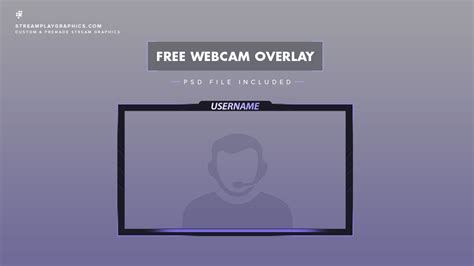 Subtle Webcam Overlay Streamplay Graphics