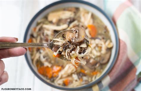 Of corn (from the can) 1 leek 2 cloves of garlic 1 glass of cream ( i made mine with double cream 1. Instant Pot Chicken Wild Rice Mushroom Soup ...