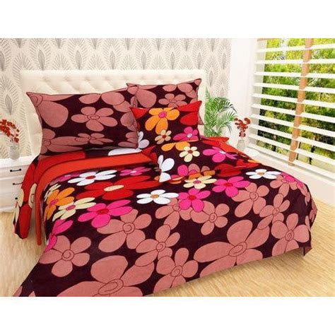 Cotton Double Floral Print 3d Bedsheets Size 90x100 Inches At Rs 240piece In Ghaziabad