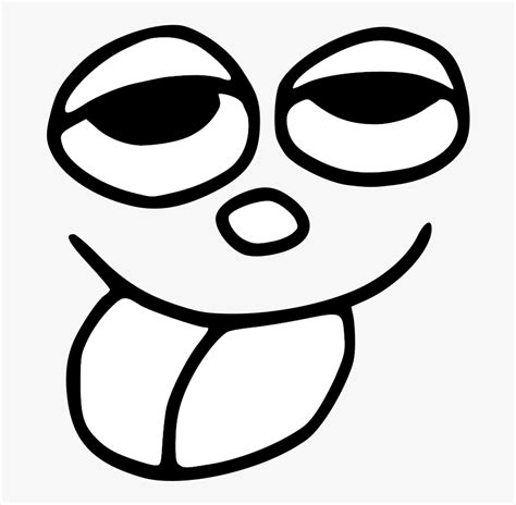 Silly Face Clipart Black And White