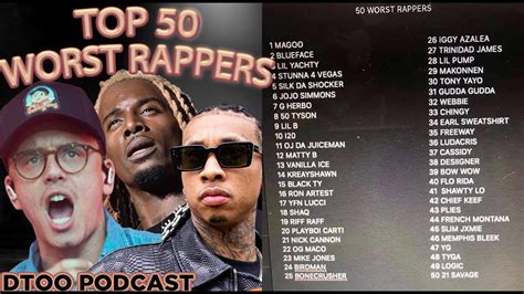 Top 50 The Worst Rappers Of All Time A Definitive List Youtube Gambaran