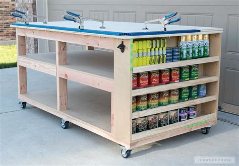 Multifunctional mobile workshop own hands drawing convenient workplace at the base of the workbench is a frame welded from a corner of 30x30x3 mm and a profile with a cross. How To Build A DIY Mobile Workbench With Shelves