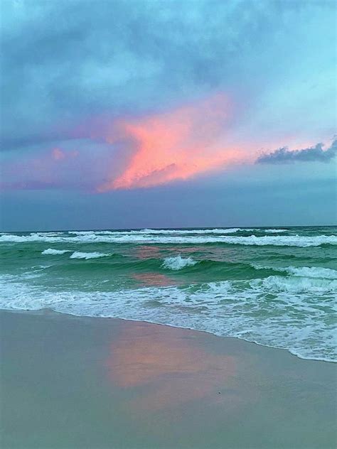 Pastel Beach Sunset Photograph By Allison Lumbatis Fine Art America