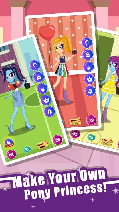 Pony Dress Up Game For Girls My Little Equestria Free Download And