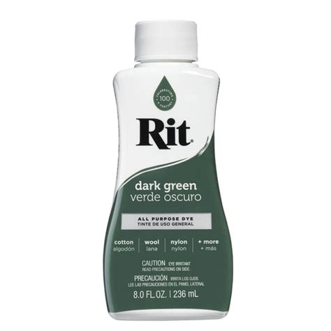 Rit All Purpose Liquid Dye Dark Green 8 Fl Oz