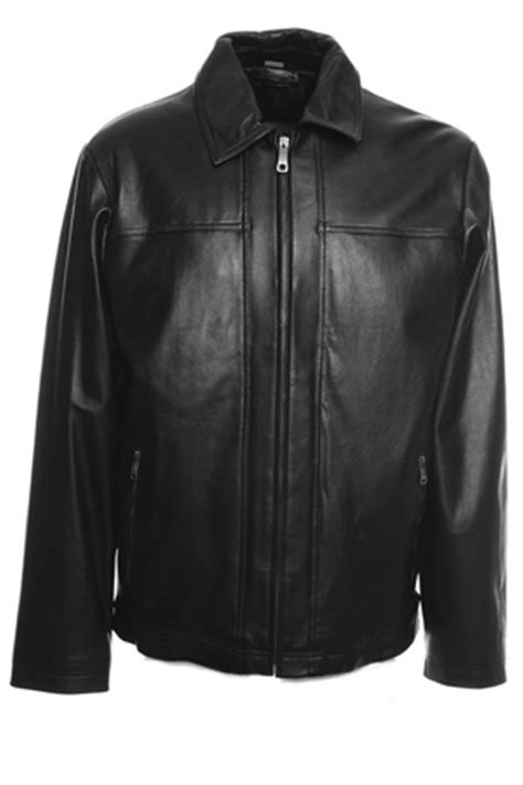 Excelled Mens Big And Tall Lambskin Straight Bottom Jacket Online